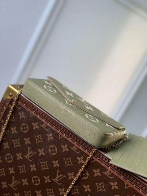 LV M82610 Louis Vuitton F¨¦licie Pochette Bag Grass green - Default Title - View 9
