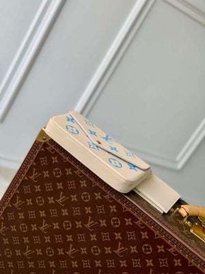 LV M82610 Louis Vuitton Pochette F¨¦licie Bag Blue - Default Title - View 4