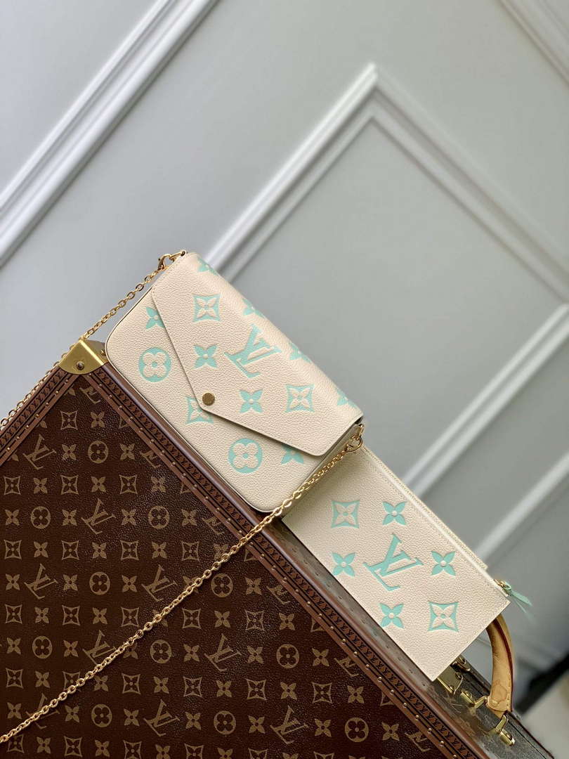 LV M82610 Louis Vuitton Pochette F¨¦licie Bag Matcha green - Default Title - View 1