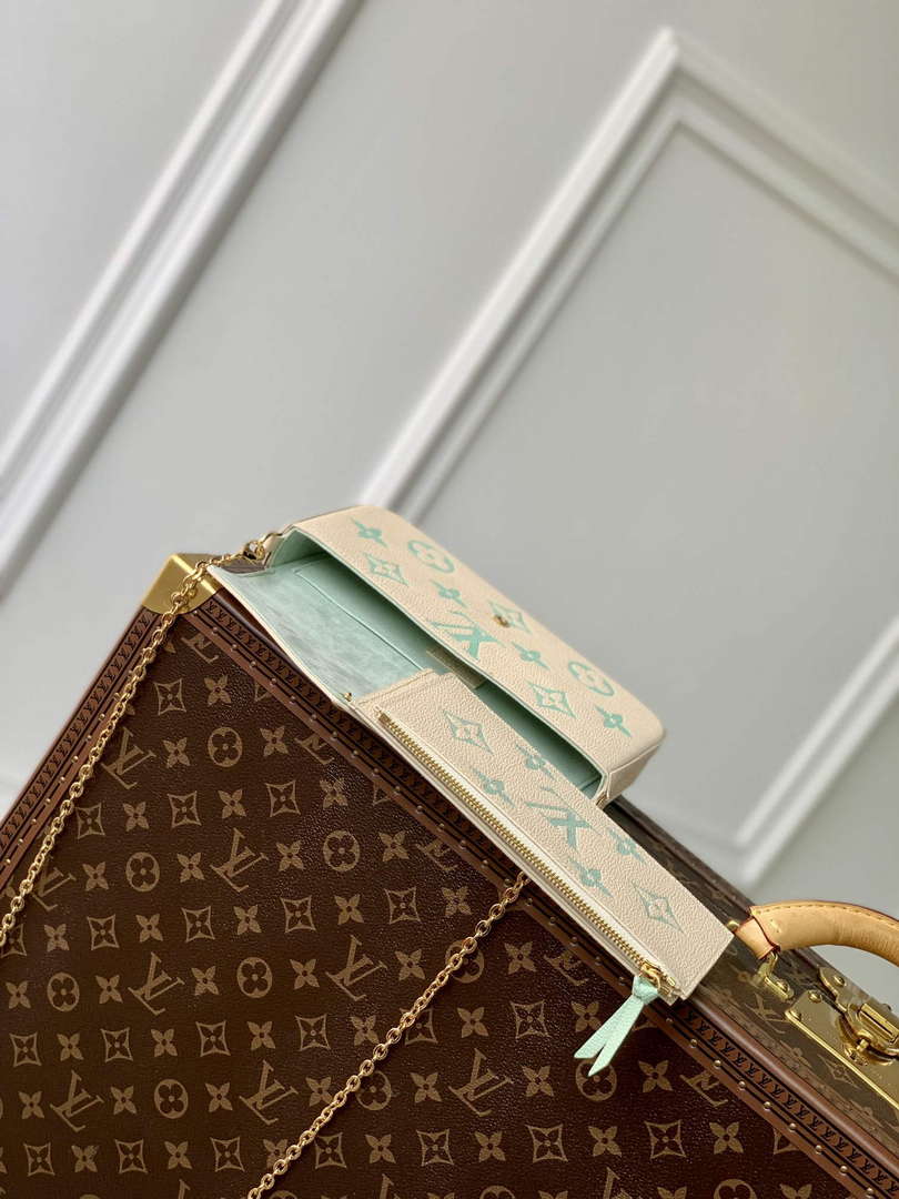 LV M82610 Louis Vuitton Pochette F¨¦licie Bag Matcha green