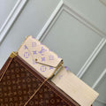 LV M82610 Louis Vuitton Pochette F¨¦licie Bag Taro Purple - Default Title - View 1