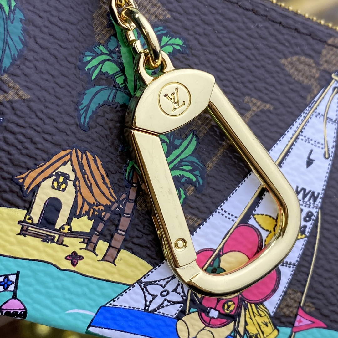 LV M82615 Louis Vuitton Key Pouch Dragon Fruit Pink