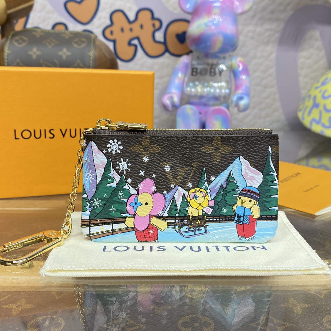 LV M82620 Louis Vuitton Key Pouch Pink - Default Title - View 1