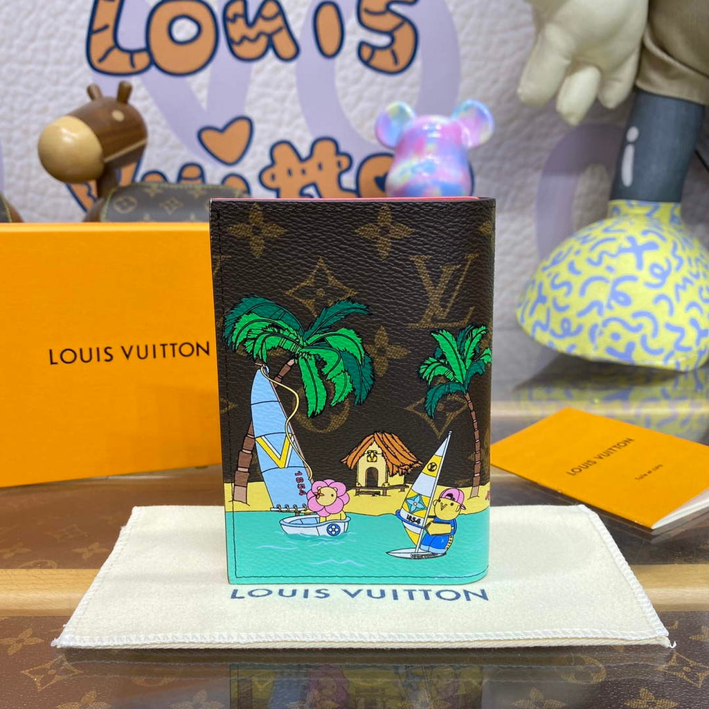LV M82625 Louis Vuitton Passport Cover Dragon Fruit Pink