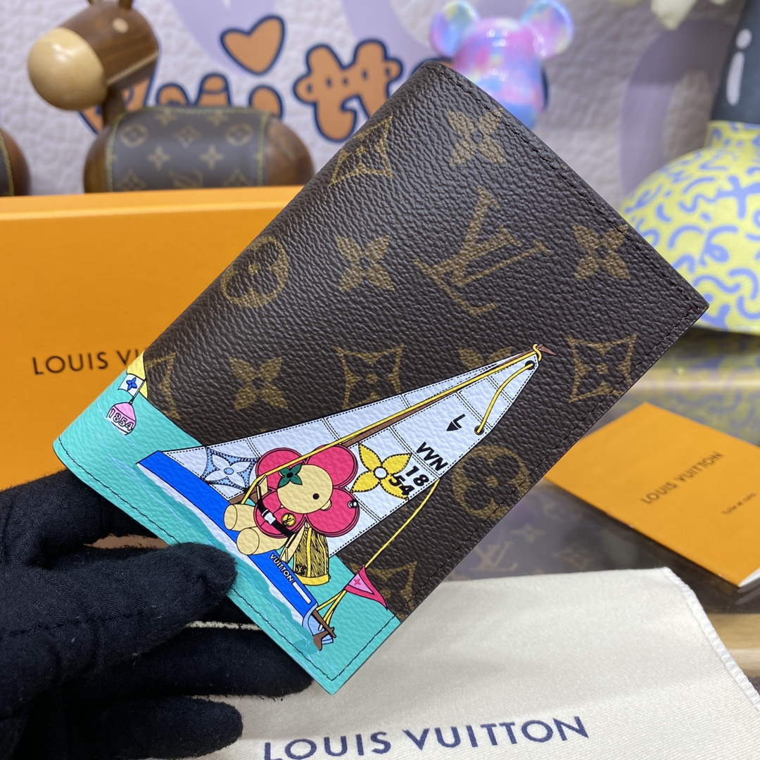 LV M82625 Louis Vuitton Passport Cover Dragon Fruit Pink
