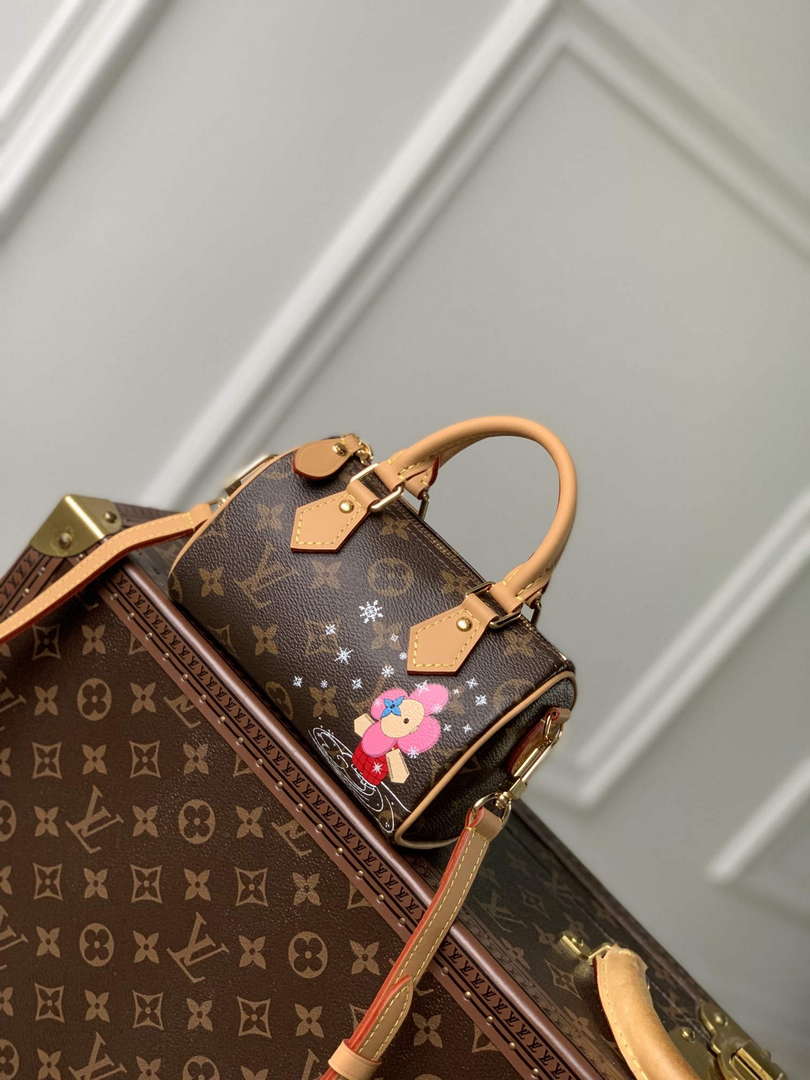 LV M82624 Louis Vuitton Nano Speedy Bag Pink - Default Title - View 1