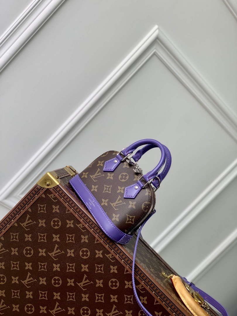LV M82717 Louis Vuitton Nano Alma Bag Purple - Default Title - View 2