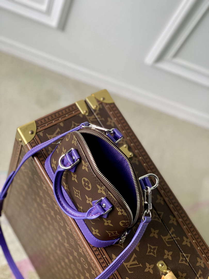 LV M82717 Louis Vuitton Nano Alma Bag Purple - Default Title - View 9