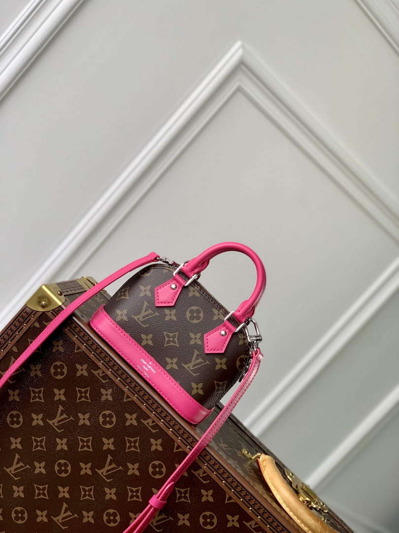 LV M82717 Louis Vuitton Nano Alma Bag Rose Red - Default Title - View 1