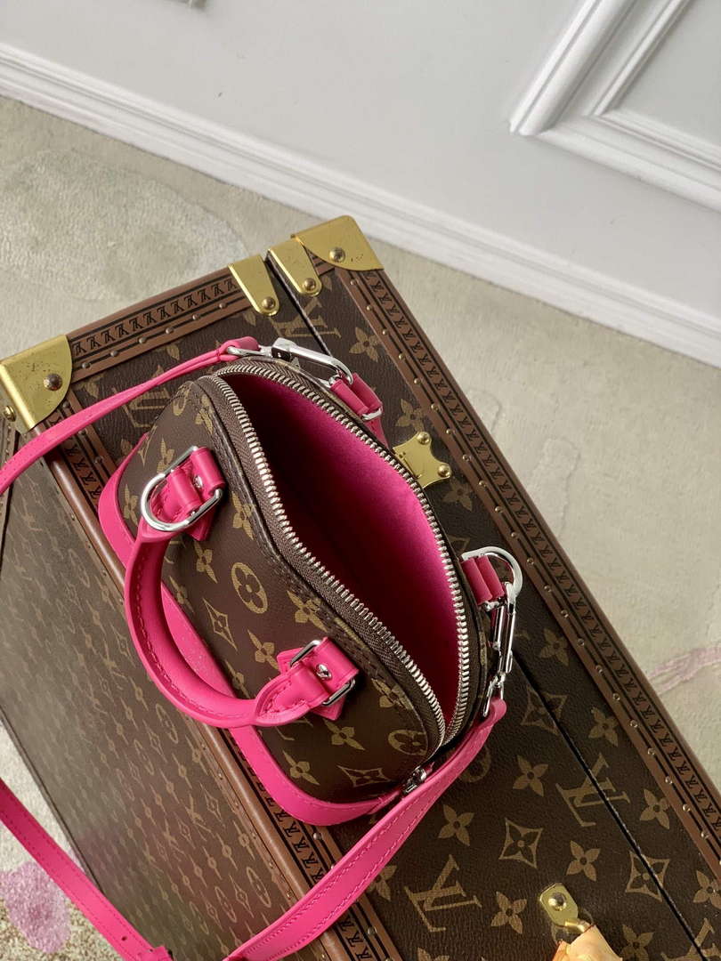 LV M82717 Louis Vuitton Nano Alma Bag Rose Red