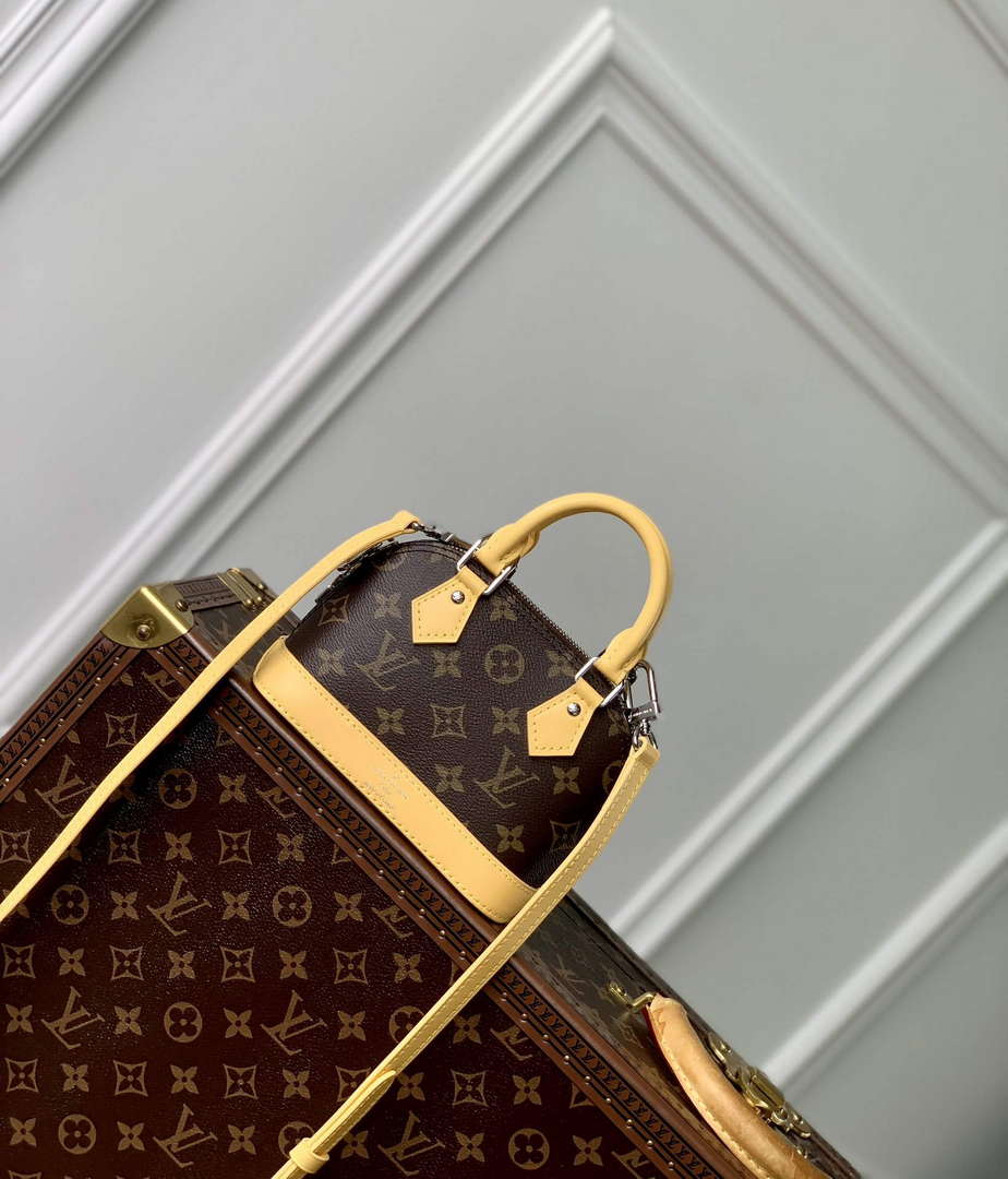 LV M82717 Louis Vuitton Nano Alma Bag Yellow - Default Title - View 1