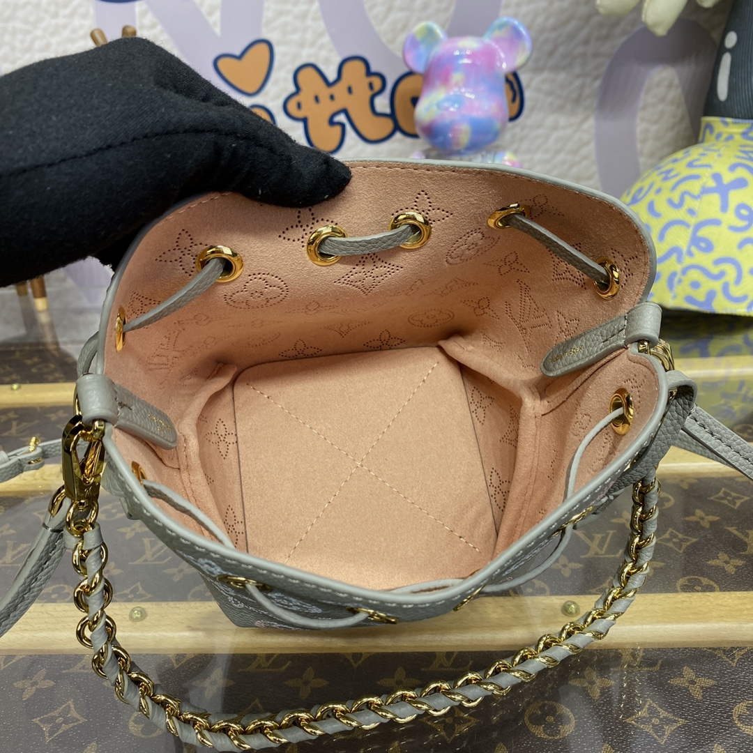 LV M82731 Louis Vuitton Pico Bella Mucket Bag Gray - Default Title - View 9