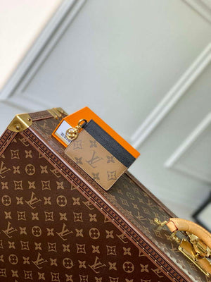 LV M82739 Louis Vuitton LV Charms Card Holder Black - Default Title - View 1