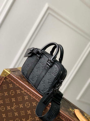 LV M82770 Louis Vuitton Nano Porte Documents Voyage Bag Black leather - Default Title - View 2