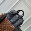 LV M82770 Louis Vuitton Nano Porte Documents Voyage Bag Black - Default Title - View 1