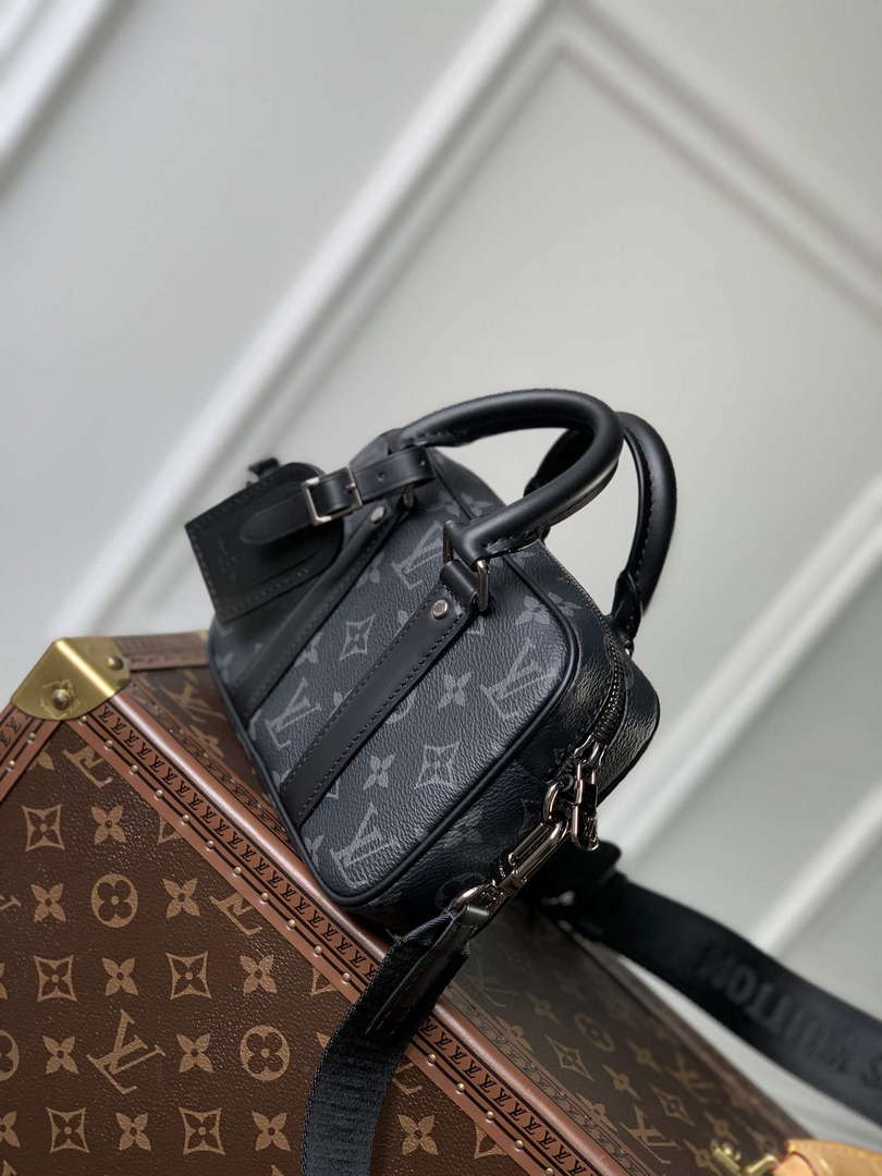 LV M82770 Louis Vuitton Nano Porte Documents Voyage Bag Black - Default Title - View 3