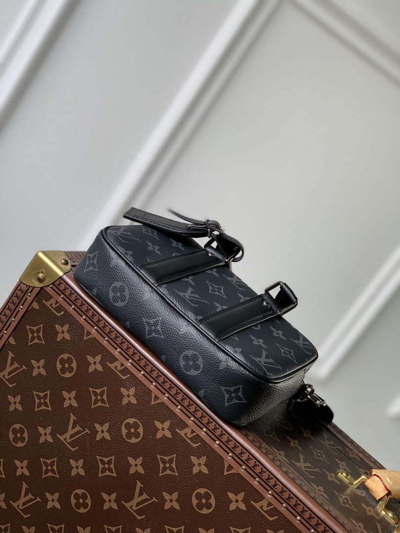 LV M82770 Louis Vuitton Nano Porte Documents Voyage Bag Black - Default Title - View 4