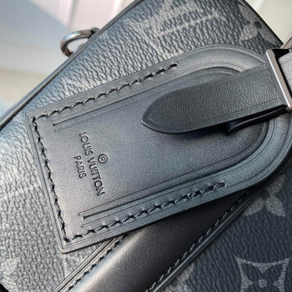 LV M82770 Louis Vuitton Nano Porte Documents Voyage Bag Black