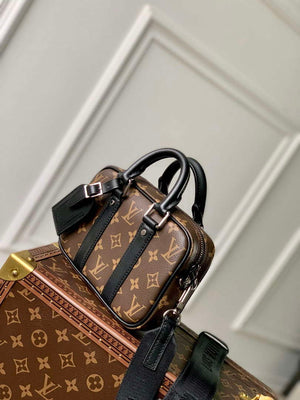 LV M82770 Louis Vuitton Nano Porte Documents Voyage Bag Brown - Default Title - View 2