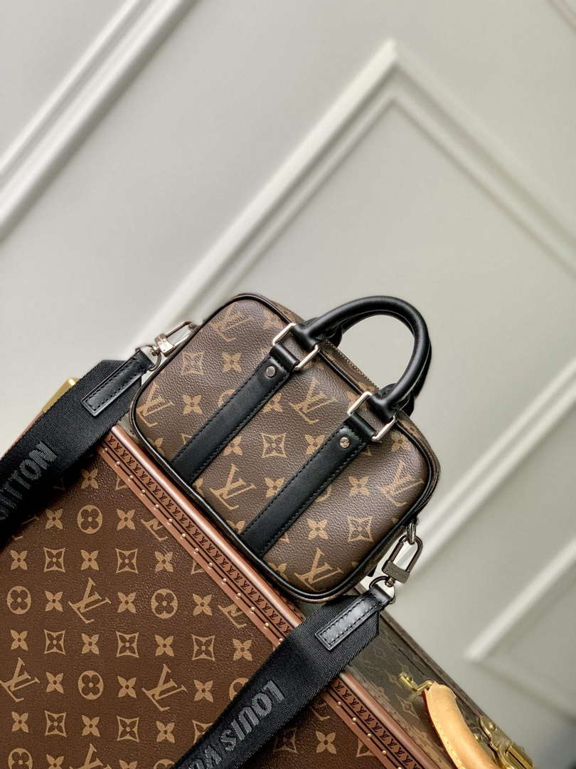 LV M82770 Louis Vuitton Nano Porte Documents Voyage Bag Brown - Default Title - View 3