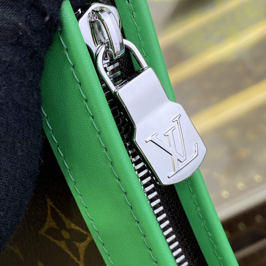LV M82854 Louis Vuitton Pochette Voyage MM Bag Green - Default Title - View 6