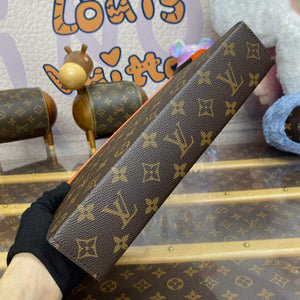 LV M82855 Louis Vuitton Pochette Voyage MM Bag Orange - Default Title - View 4