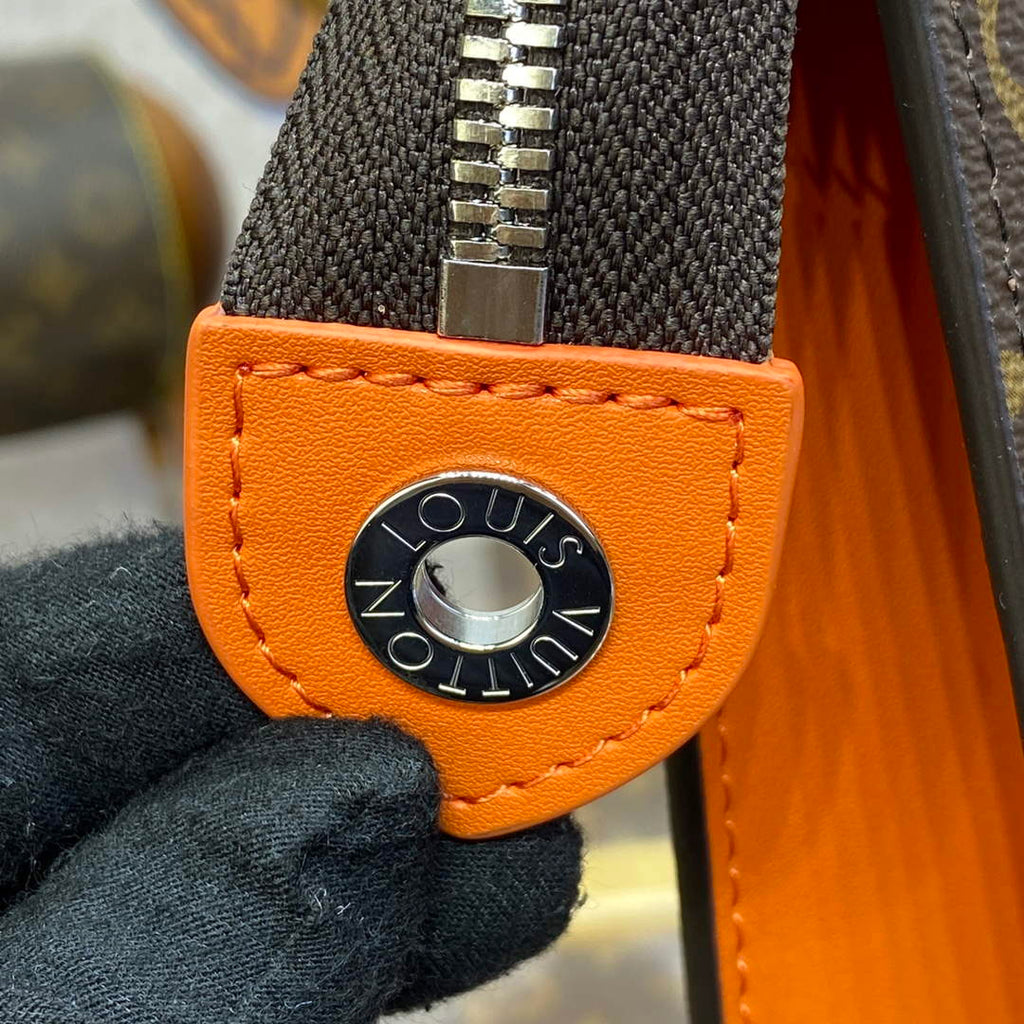 LV M82855 Louis Vuitton Pochette Voyage MM Bag Orange