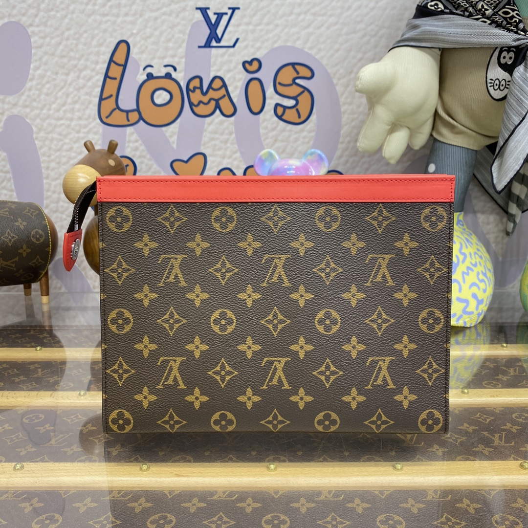 LV M82857 Louis Vuitton Pochette Voyage MM Bag Red - Default Title - View 2