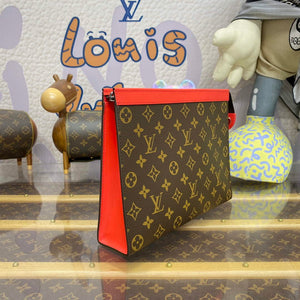 LV M82857 Louis Vuitton Pochette Voyage MM Bag Red - Default Title - View 3
