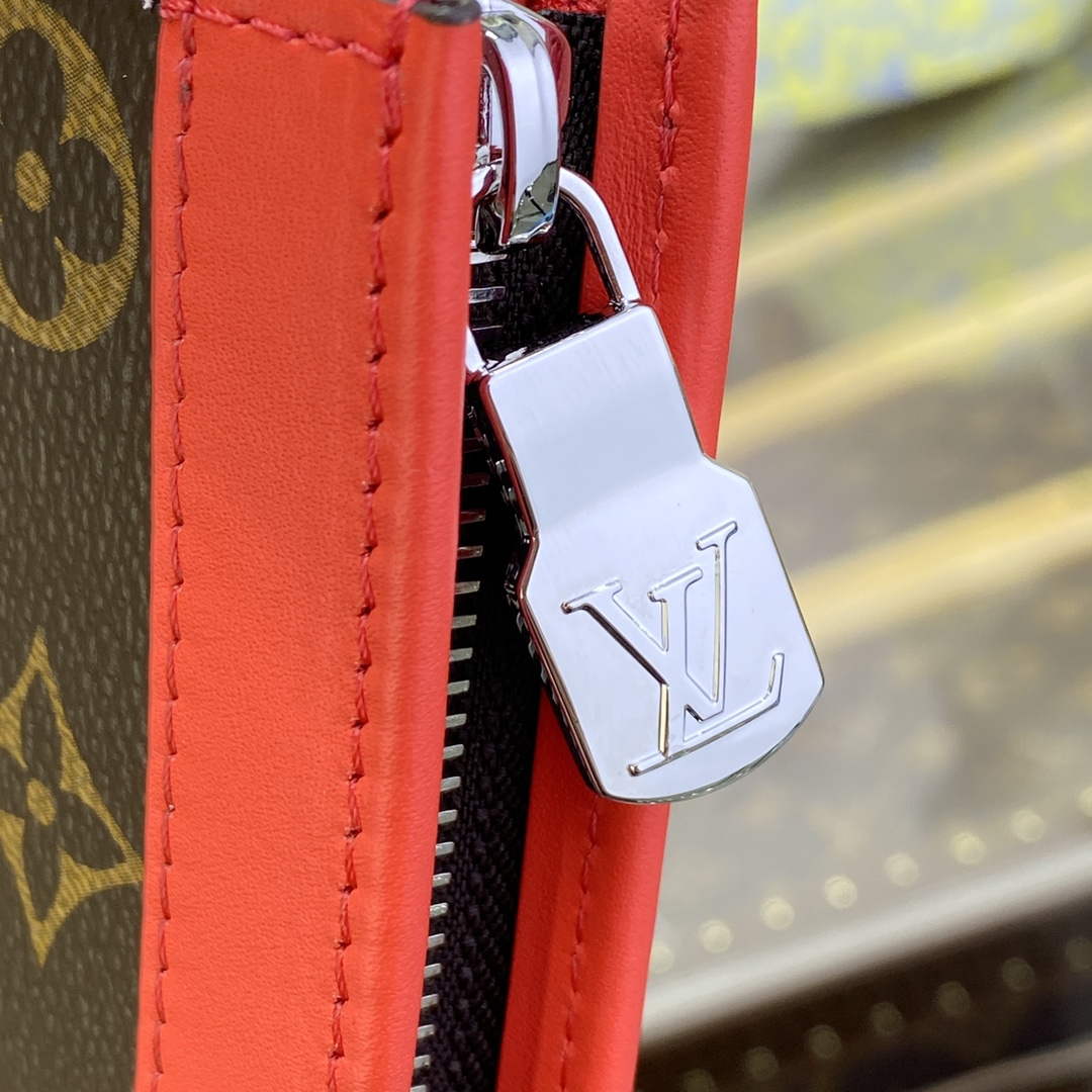 LV M82857 Louis Vuitton Pochette Voyage MM Bag Red - Default Title - View 6
