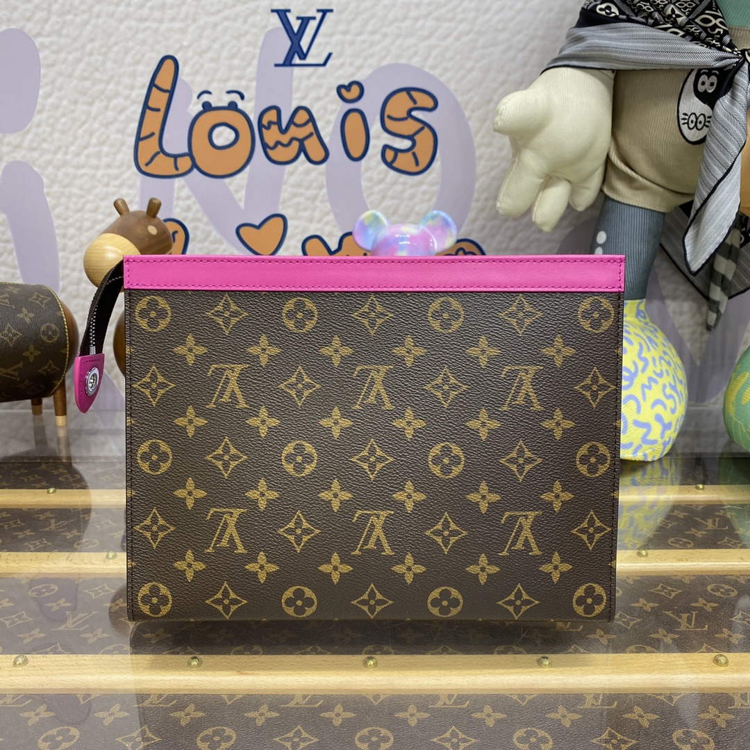 LV M82858 Louis Vuitton Pochette Voyage MM Bag Pink - Default Title - View 2