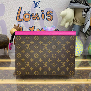 LV M82858 Louis Vuitton Pochette Voyage MM Bag Pink - Default Title - View 2