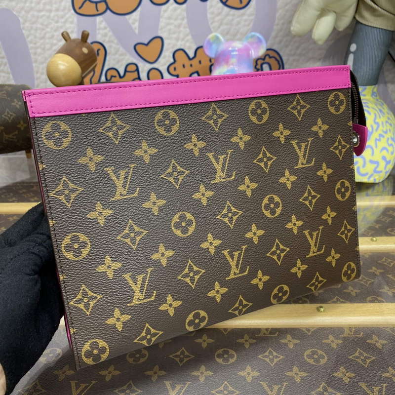 LV M82858 Louis Vuitton Pochette Voyage MM Bag Pink - Default Title - View 5
