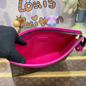 LV M82858 Louis Vuitton Pochette Voyage MM Bag Pink - Default Title - View 9