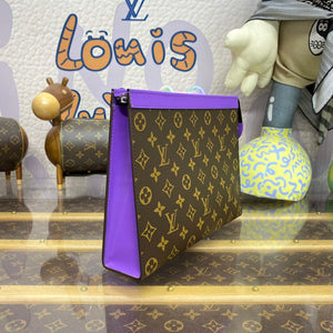 LV M82859 Louis Vuitton Pochette Voyage MM Bag Purple - Default Title - View 3