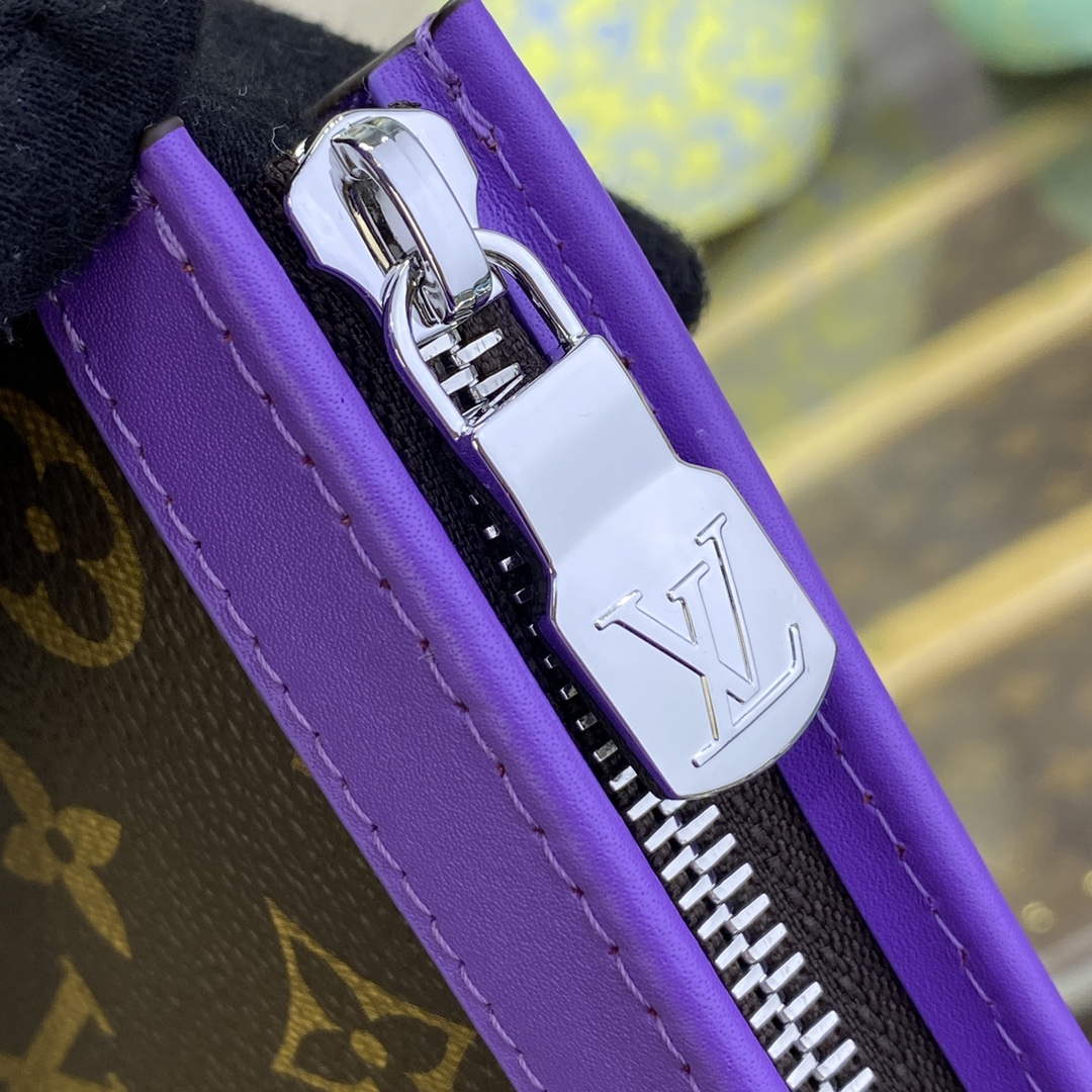 LV M82859 Louis Vuitton Pochette Voyage MM Bag Purple - Default Title - View 6