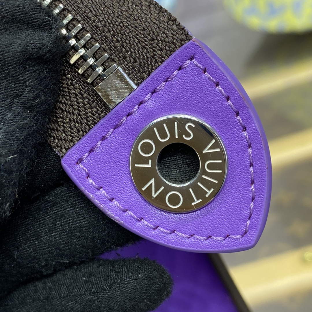 LV M82859 Louis Vuitton Pochette Voyage MM Bag Purple - Default Title - View 7