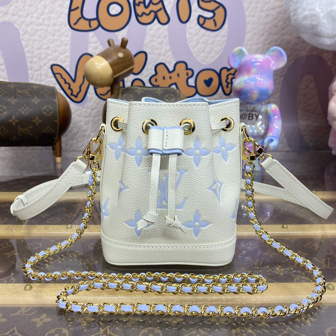 LV M82933 Louis Vuitton Nano No¨¦ Bag Blue - Default Title - View 1