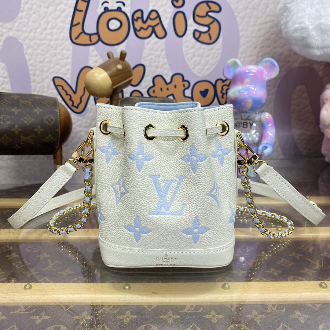 LV M82933 Louis Vuitton Nano No¨¦ Bag Blue