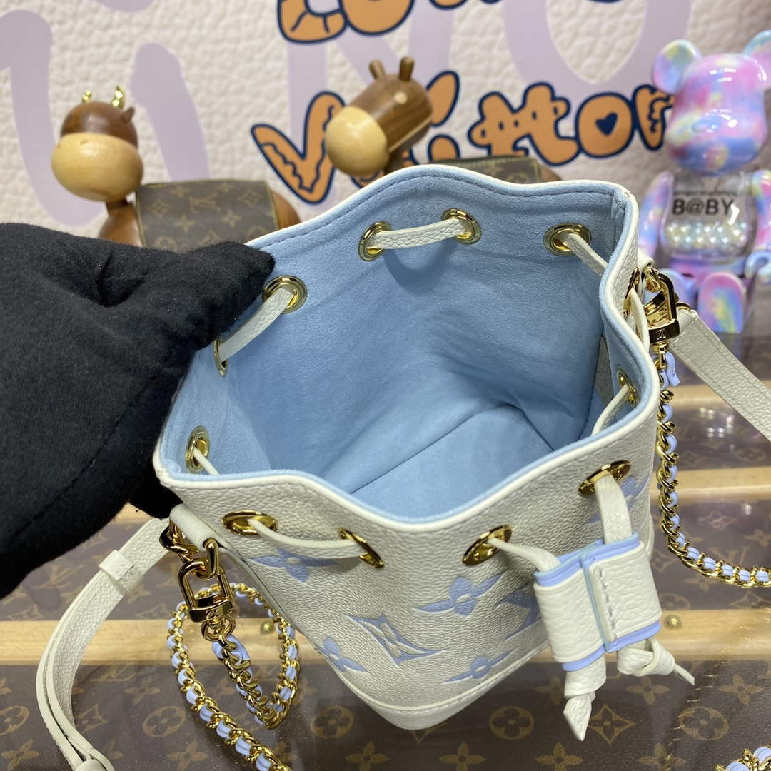 LV M82933 Louis Vuitton Nano No¨¦ Bag Blue - Default Title - View 9
