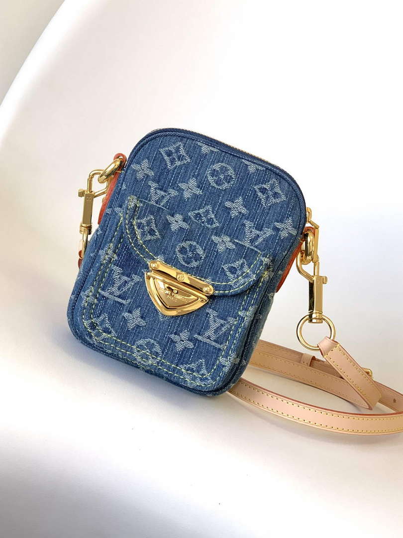 LV M82948 Louis Vuitton Fairfax Pochette Monogram Denim - Default Title - View 1