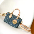 LV M82950 Louis Vuitton Nano Speedy Handbag Monogram Denim - Default Title - View 1