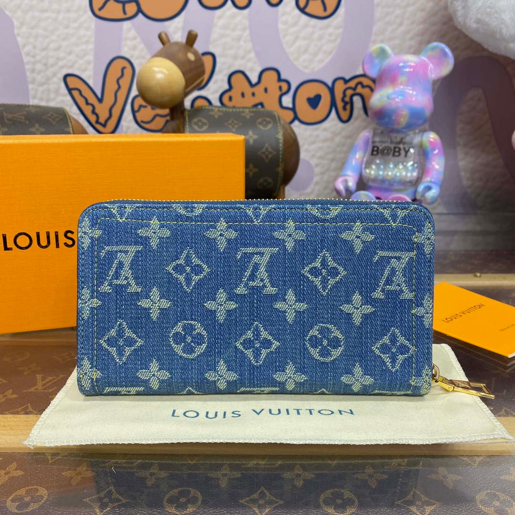 LV M82958 Louis Vuitton New LV Remix Zippy Wallet Monogram denim