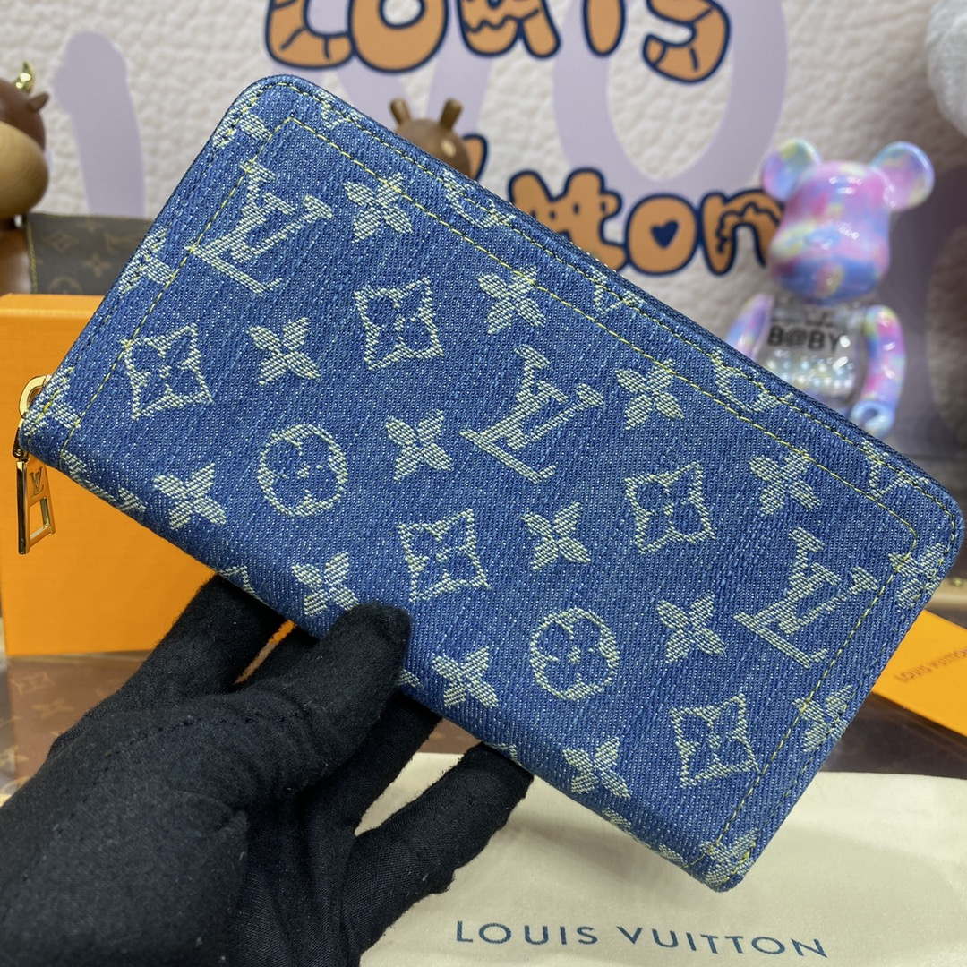 LV M82958 Louis Vuitton New LV Remix Zippy Wallet Monogram denim