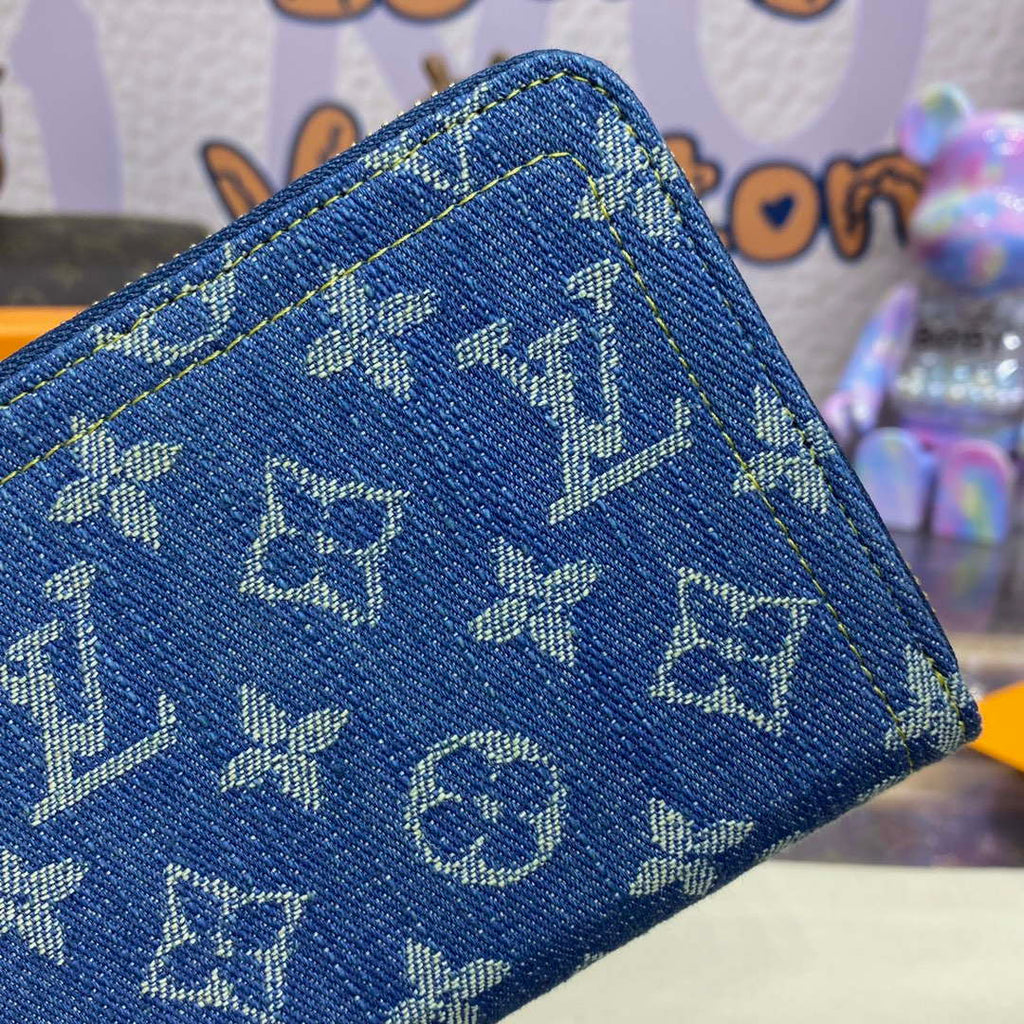 LV M82958 Louis Vuitton New LV Remix Zippy Wallet Monogram denim