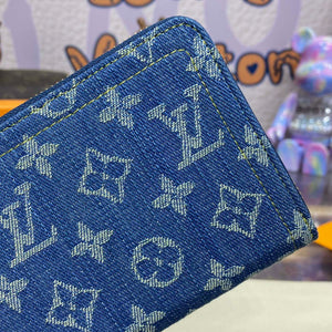 LV M82958 Louis Vuitton New LV Remix Zippy Wallet Monogram denim - Default Title - View 4