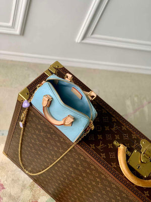 LV M83000 Louis Vuitton Nano Speedy Bag Sky Blue - Default Title - View 9
