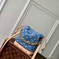 LV M83043 Louis Vuitton Nano No¨¦ Bag Denim Blue - Default Title - View 1