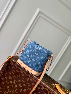 LV M83043 Louis Vuitton Nano No¨¦ Bag Denim Blue - Default Title - View 3