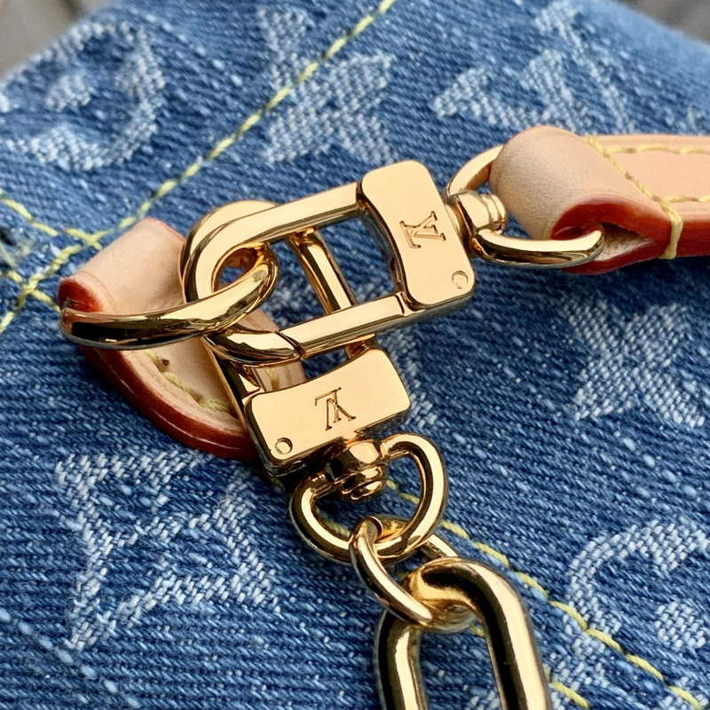 LV M83043 Louis Vuitton Nano No¨¦ Bag Denim Blue - Default Title - View 5